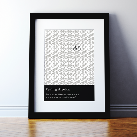 Cycling And Bike Fanatic Print