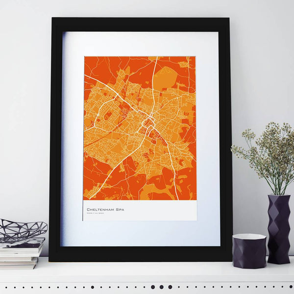 Personalised Abstract Map Print
