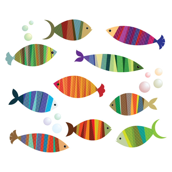 Patterned Fish Wall Stickers