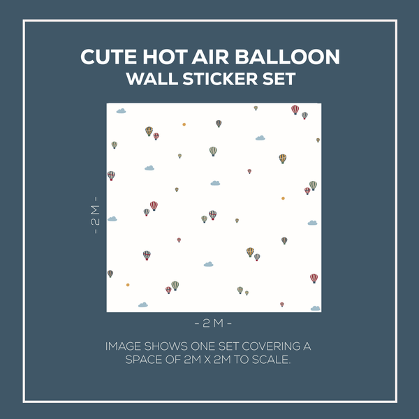 Cute Hot Air Balloon Wall Stickers