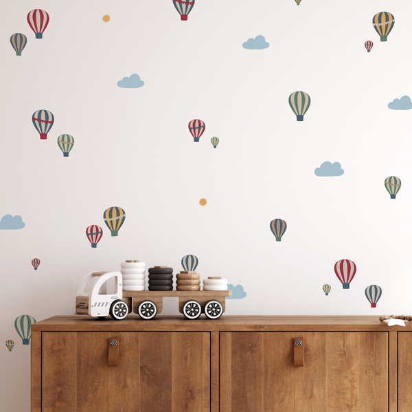 Cute Hot Air Balloon Wall Stickers