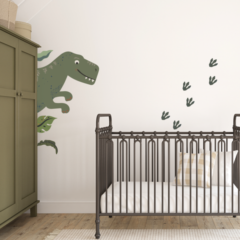 Fabric Dinosaur Wall Stickers