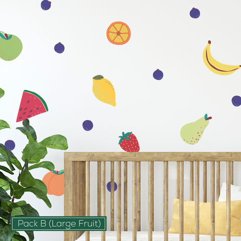 Fun Fabric Fruit Wall Stickers