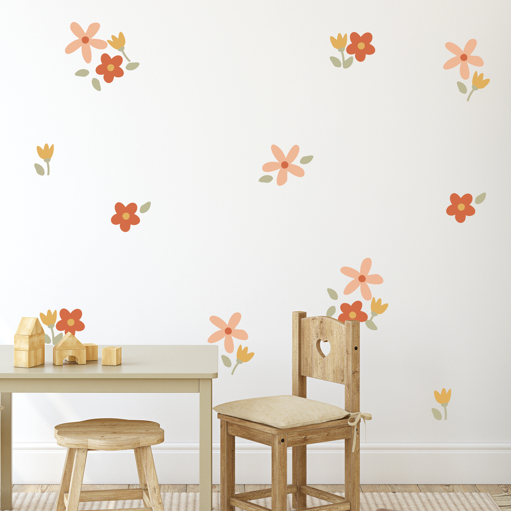 Wall flower sticker deals