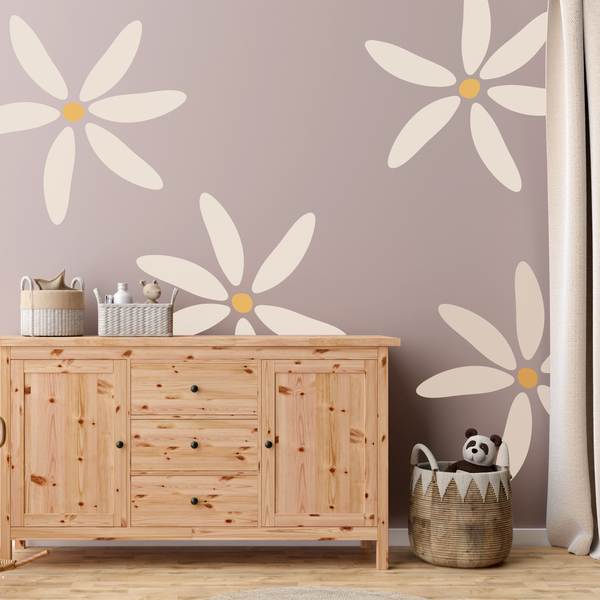 Super Size Fabric Daisy Wall Stickers