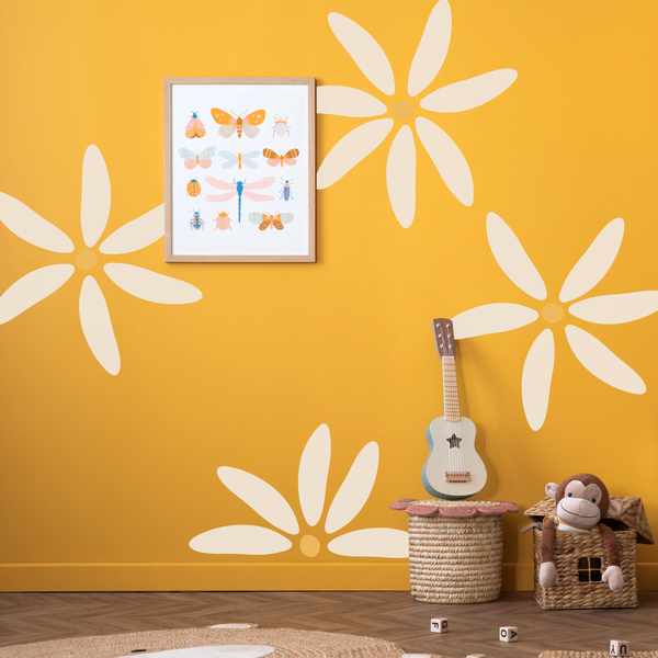 Super Size Fabric Daisy Wall Stickers