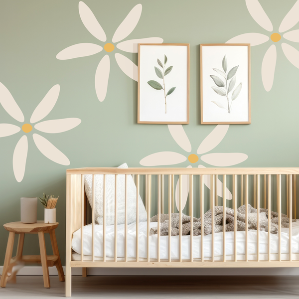 Super Size Fabric Daisy Wall Stickers