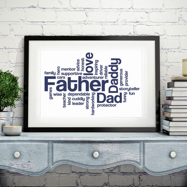 Personalised Word Cloud Print