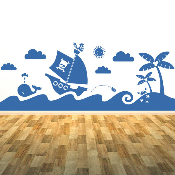 Sea Scene Wall Sticker Mural