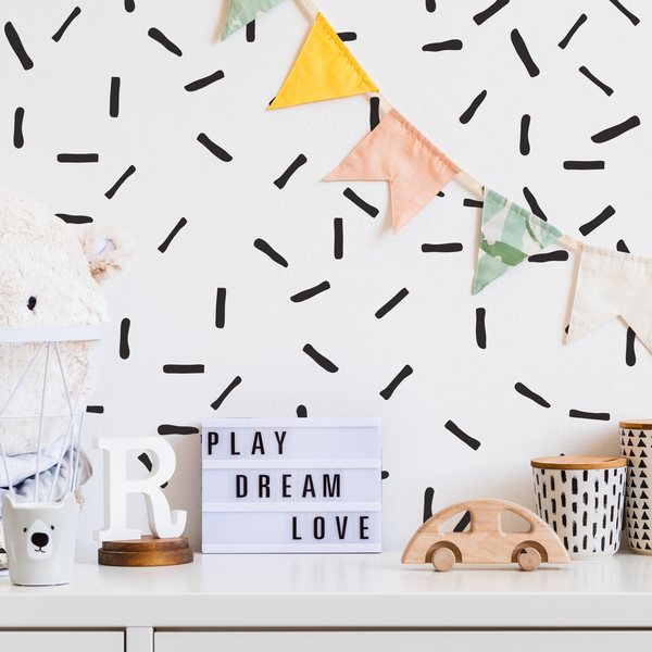 Mini Abstract Lines Wall Stickers