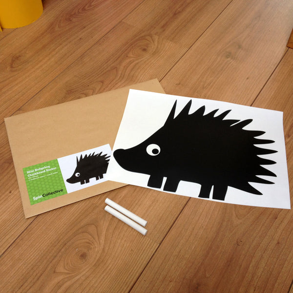 Mini Hedgehog Chalkboard Wall Sticker