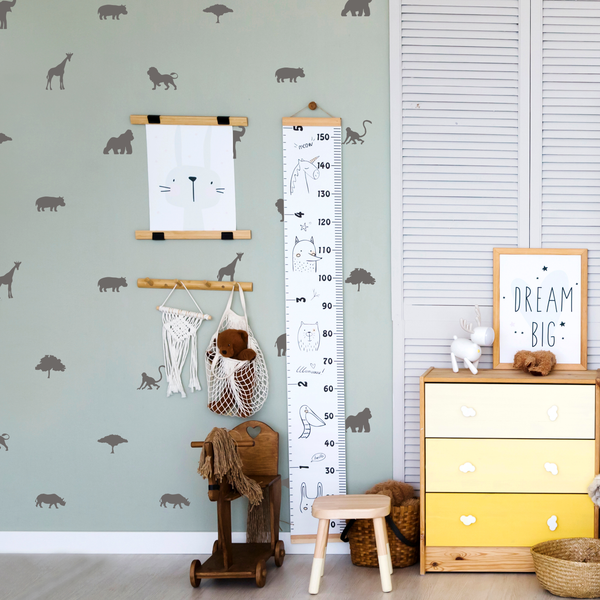 Mini Contemporary Safari Animal Wall Stickers