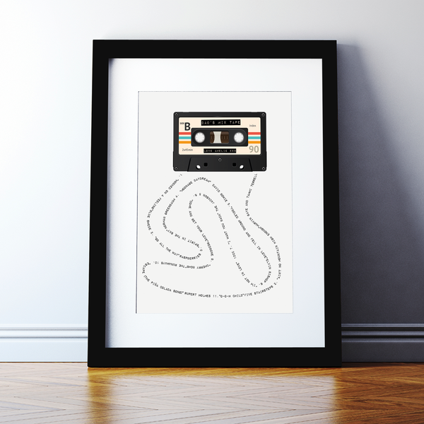 Personalised Mix Tape Print