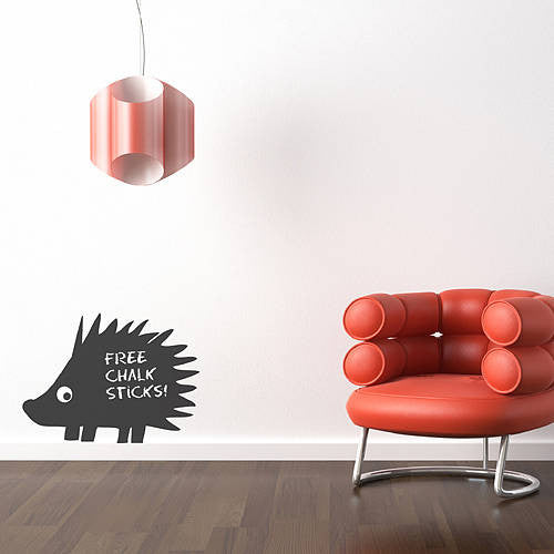 Hedgehog Chalkboard Wall Sticker