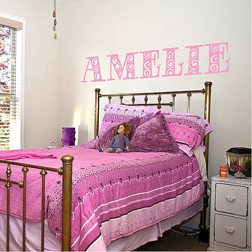 Personalised Girl's Name Wall Sticker