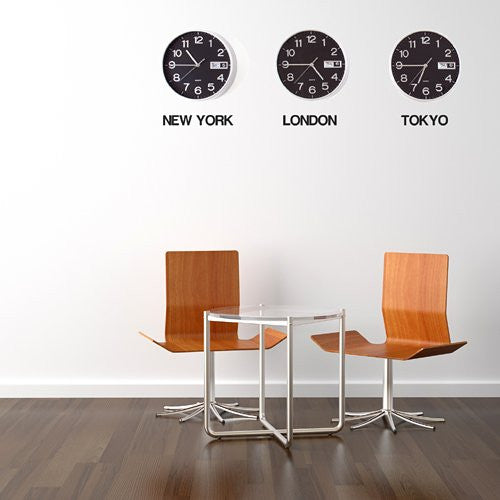 Time Zone Cities Wall Stickers