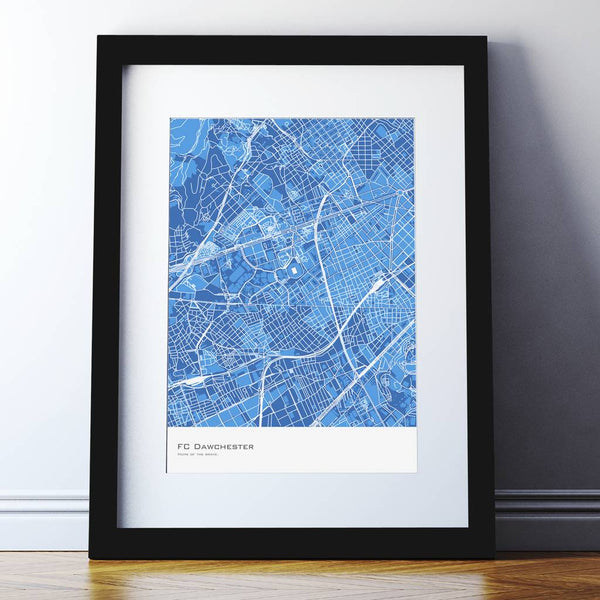 Personalised Football Stadium Map Print