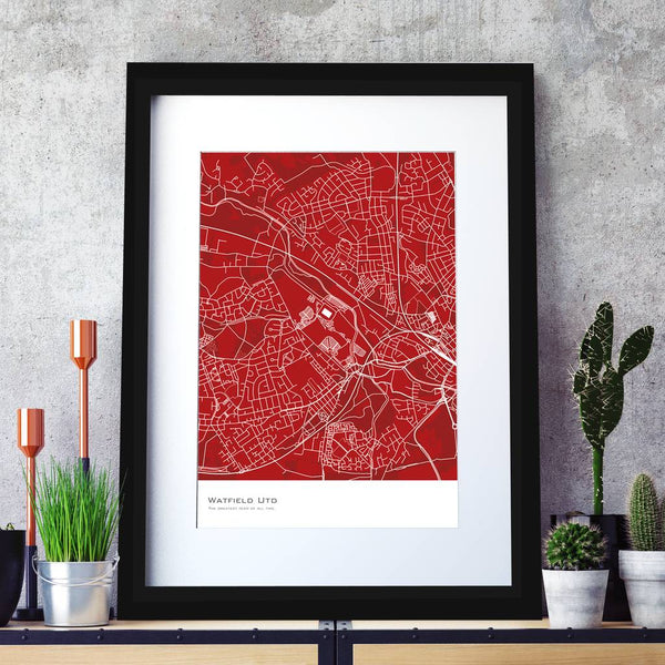 Personalised Football Stadium Map Print