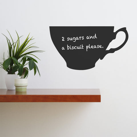 Teacup Chalkboard Wall Sticker