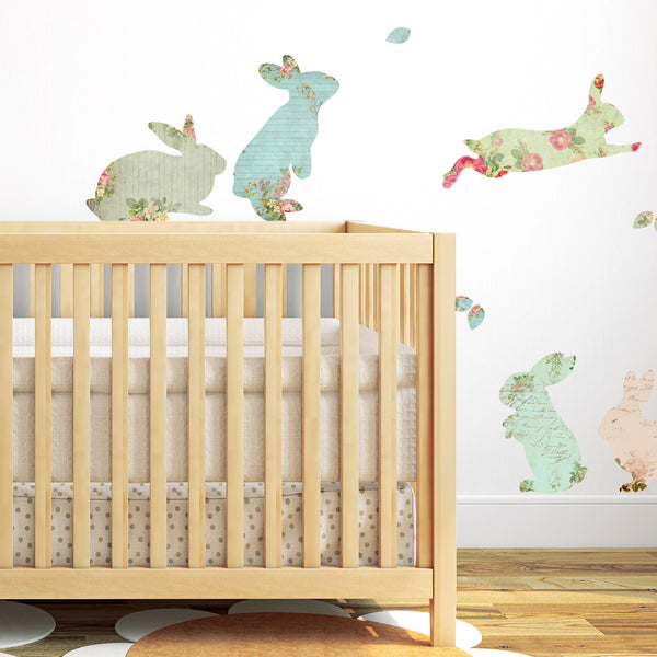 Fabric Rabbit Wall Stickers