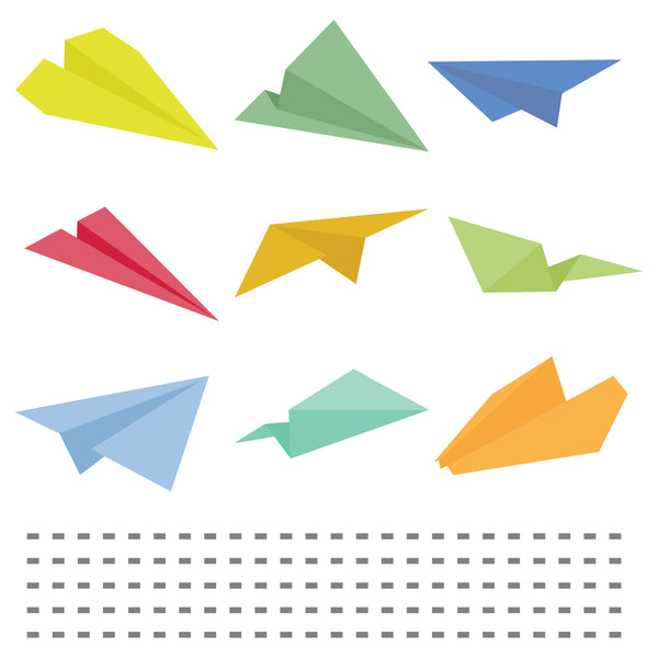 Paper Plane Wall Stickers