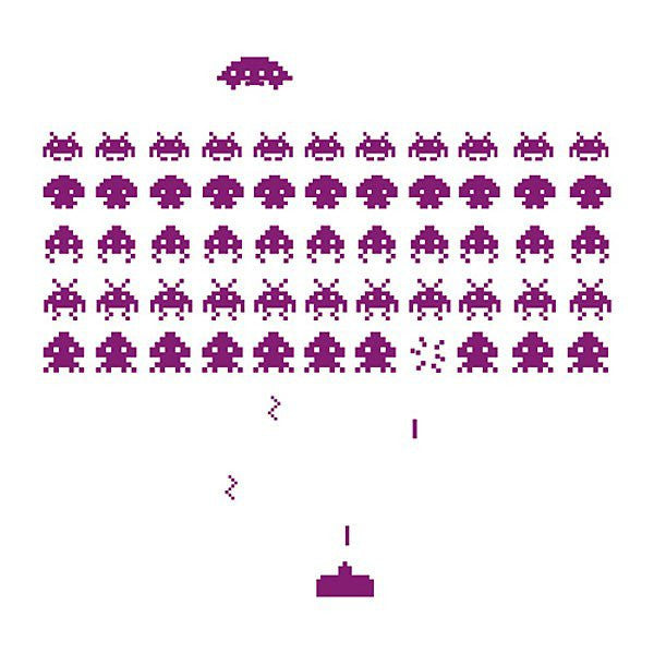 Space Invaders Wall Sticker Set