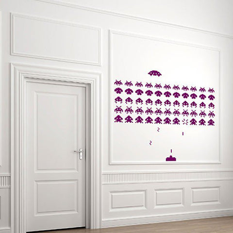Space Invaders Wall Sticker Set