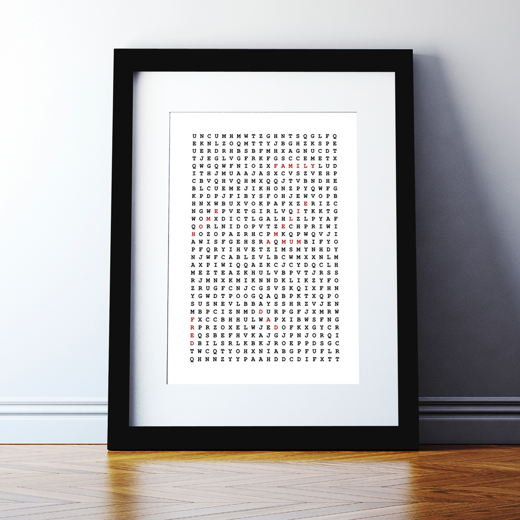 Personalised Word Search Print